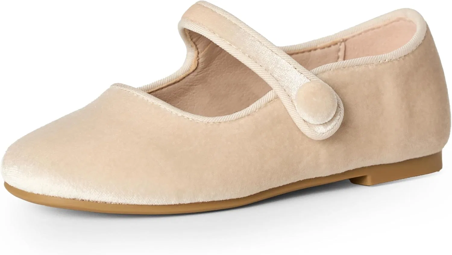 Детские балетки для девочек Mary Jane Ballet Flat Shoes Amazon Essentials, Taupe