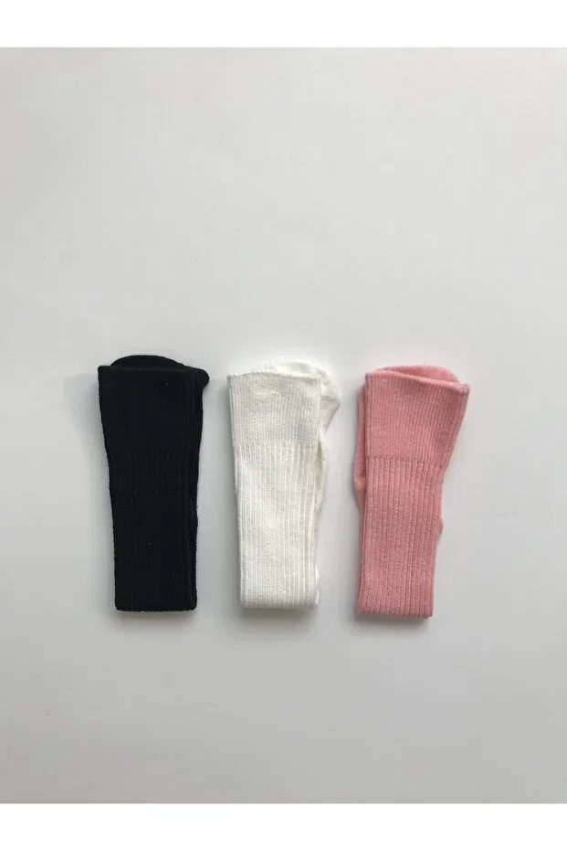Детские носки для новорожденных хлопковые 3 шт Nis Butik, Powder