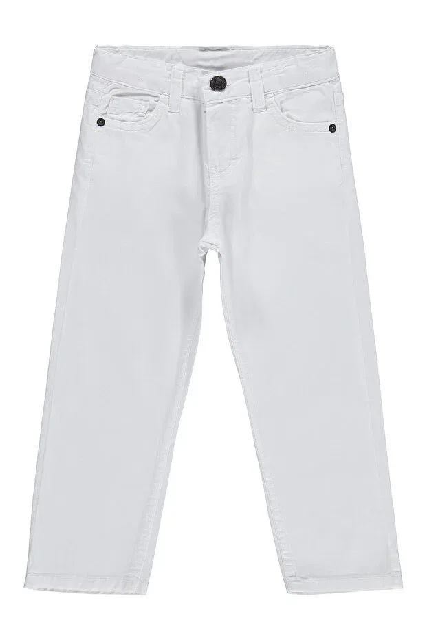 Детские брюки для девочек прямые 5-Pocket Basic Pants Civil Boys, White