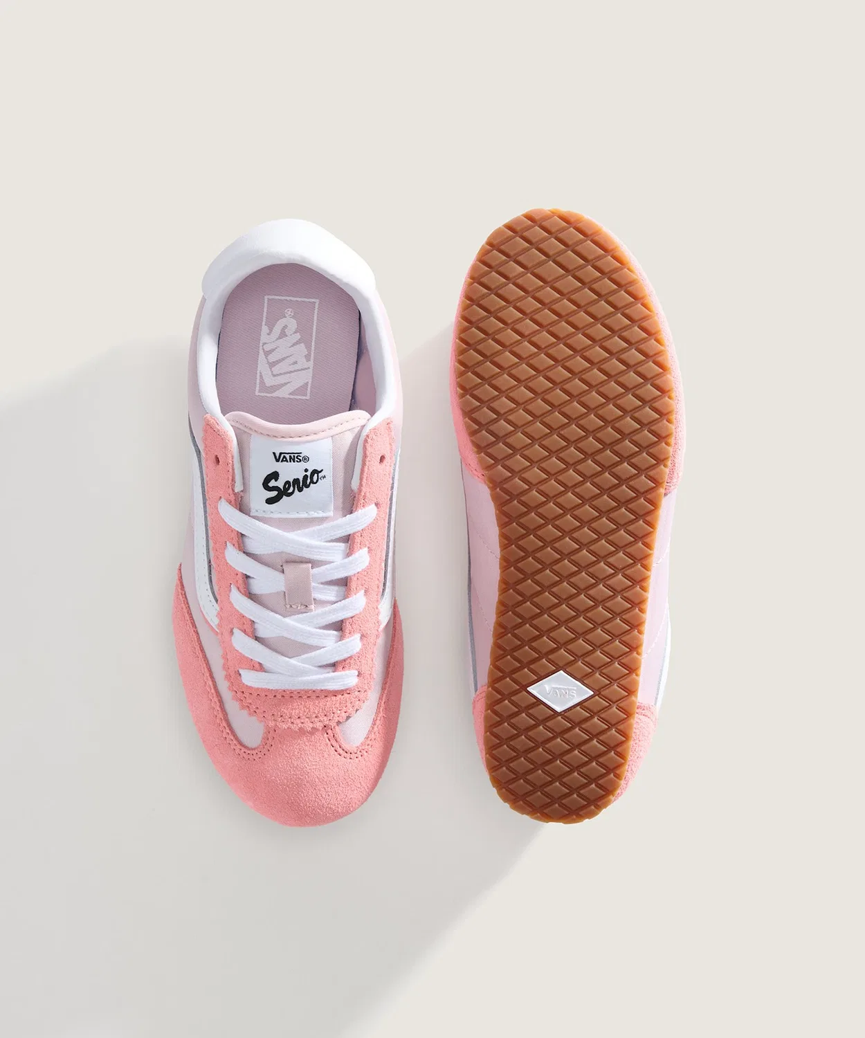 Детские кроссовки с низким профилем Super Lowpro Pale Petal Pink VANS, Светло-розовый — фото 3