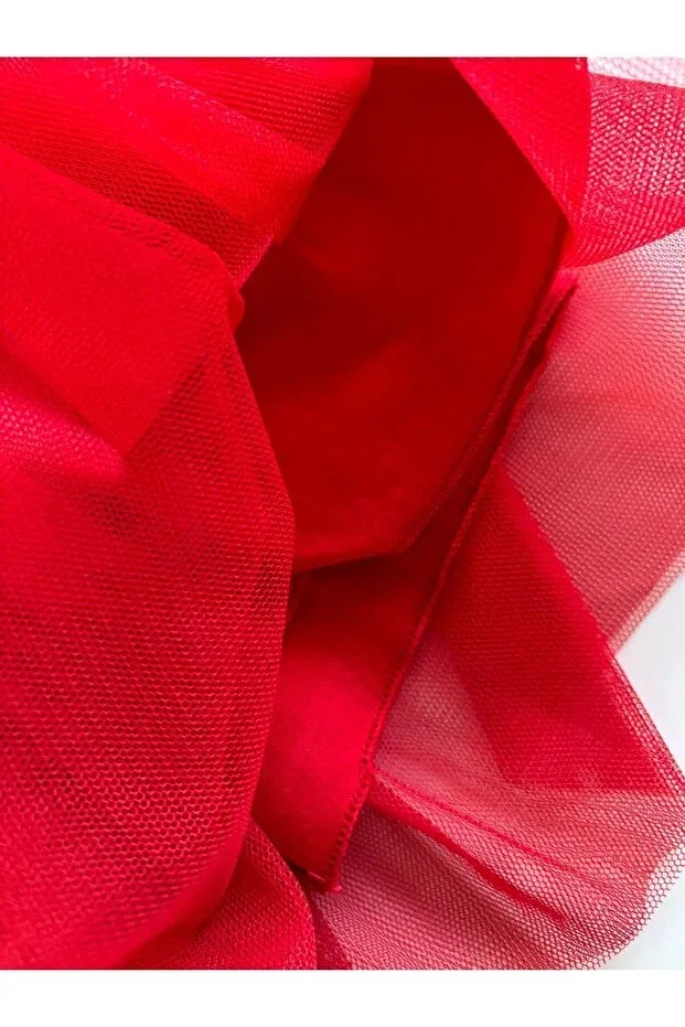 Детский комплект с принтом Strawberry Printed Tutu Skirt Set Cacobutik, Red — фото 3