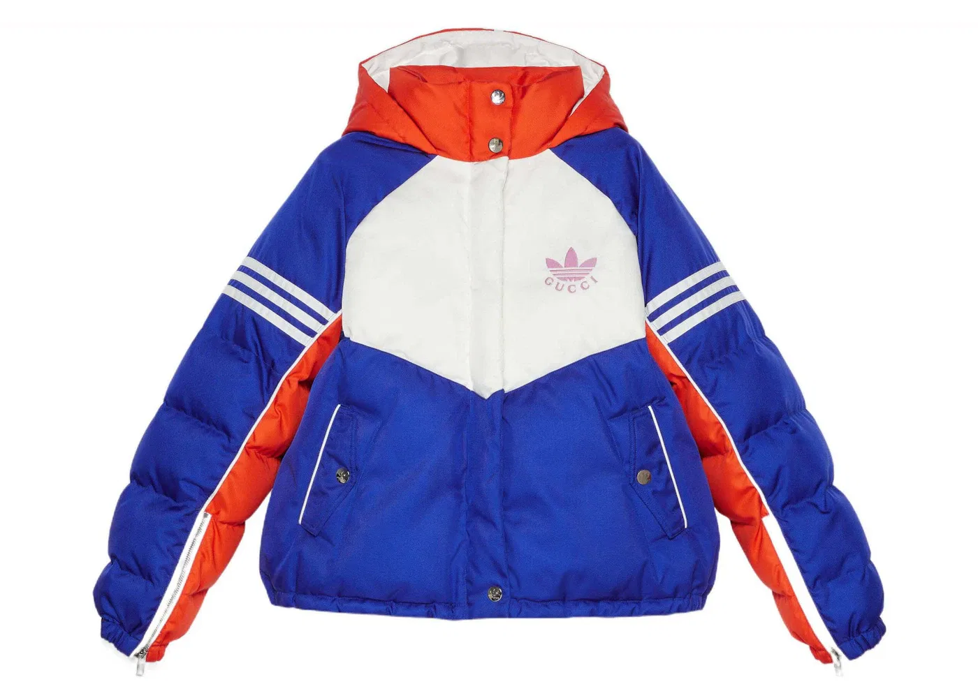 Женская куртка с принтом Gucci x Adidas Jacket Gucci, Blue/White/Orange