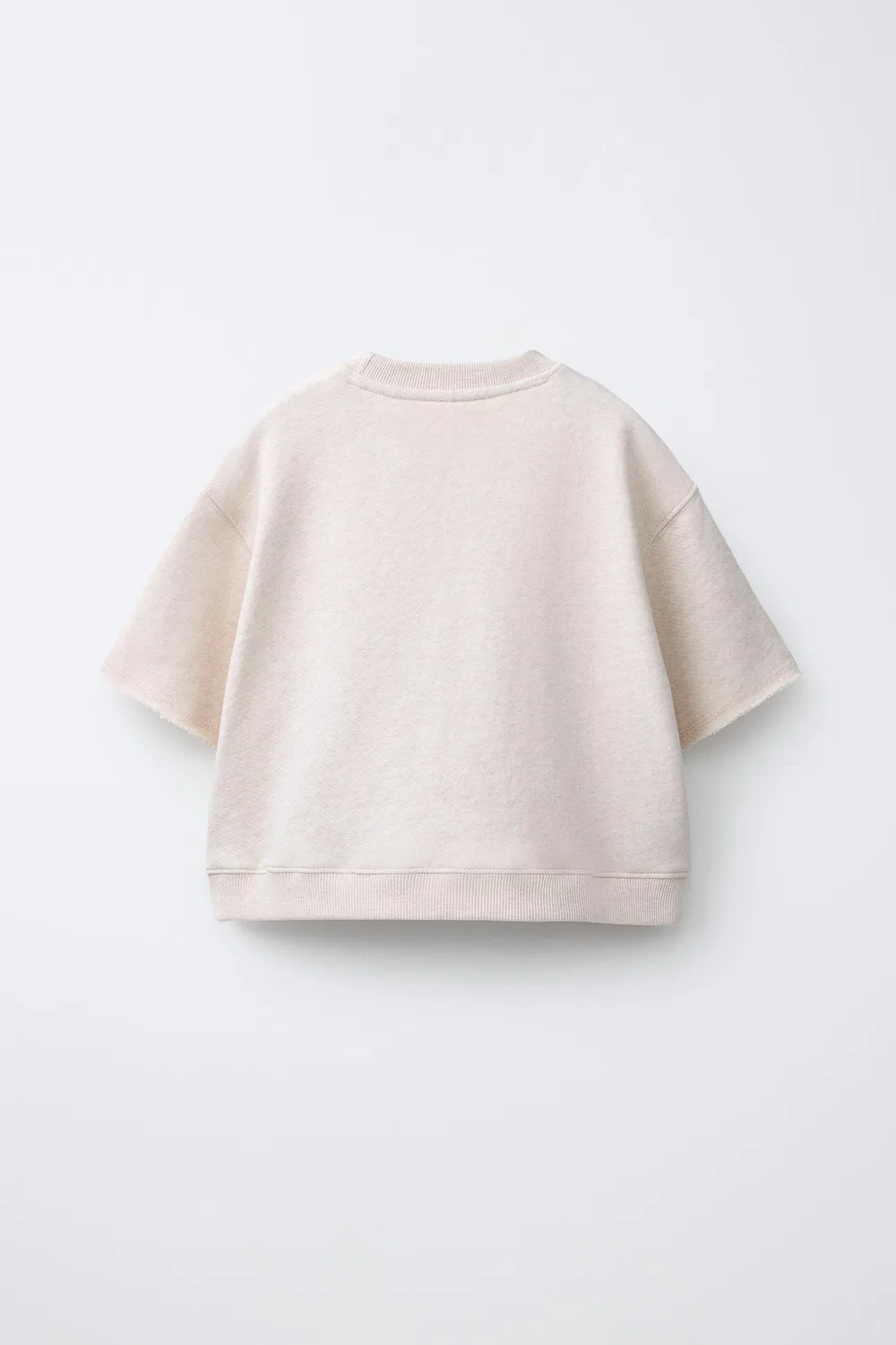 Плюшевая футболка для бега ZARA, Sand/Marl — фото 2