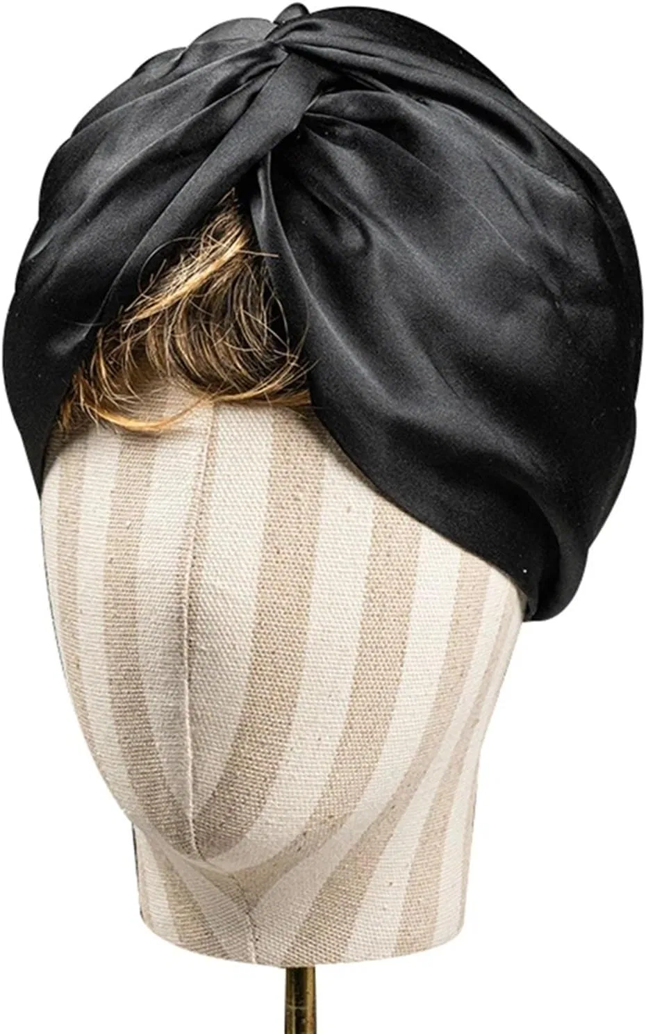 Шапочка для сна Double Silk Sleep Cap, DYYEUAVT, Black