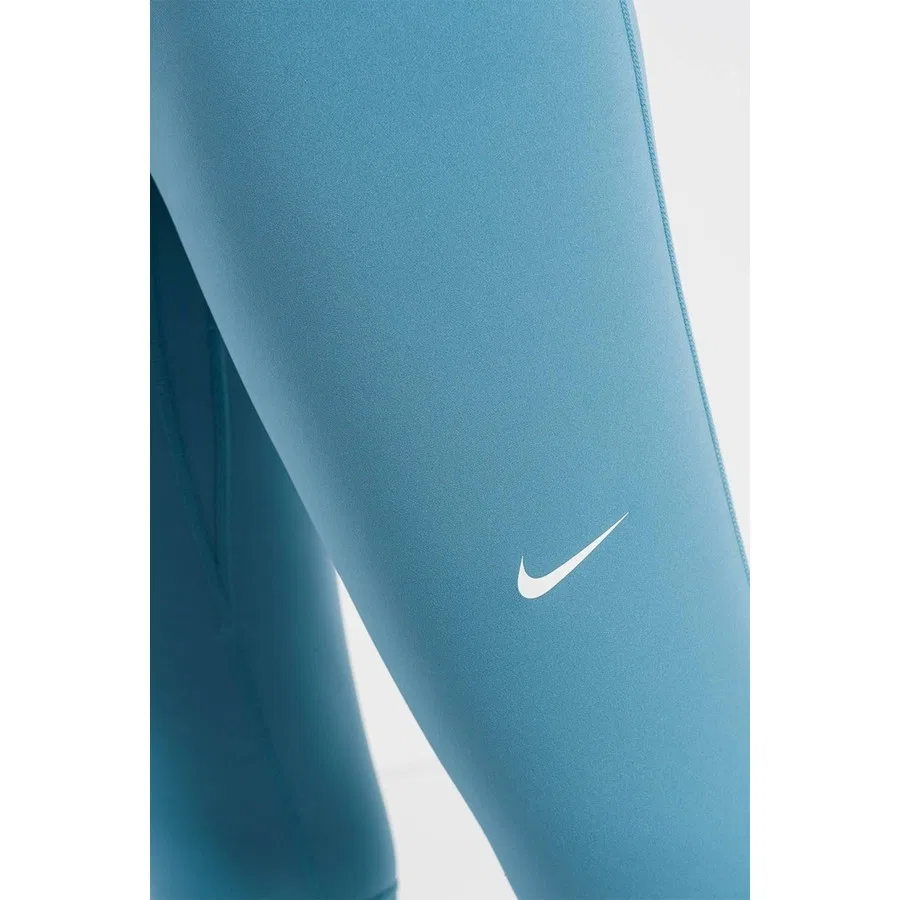 Спортивные леггинсы с принтом Pro 365 Dri Fit Training Mid Rise Full Length Tight Fit Toparlayıcı Tayt Nike, Светло-синий — фото 3