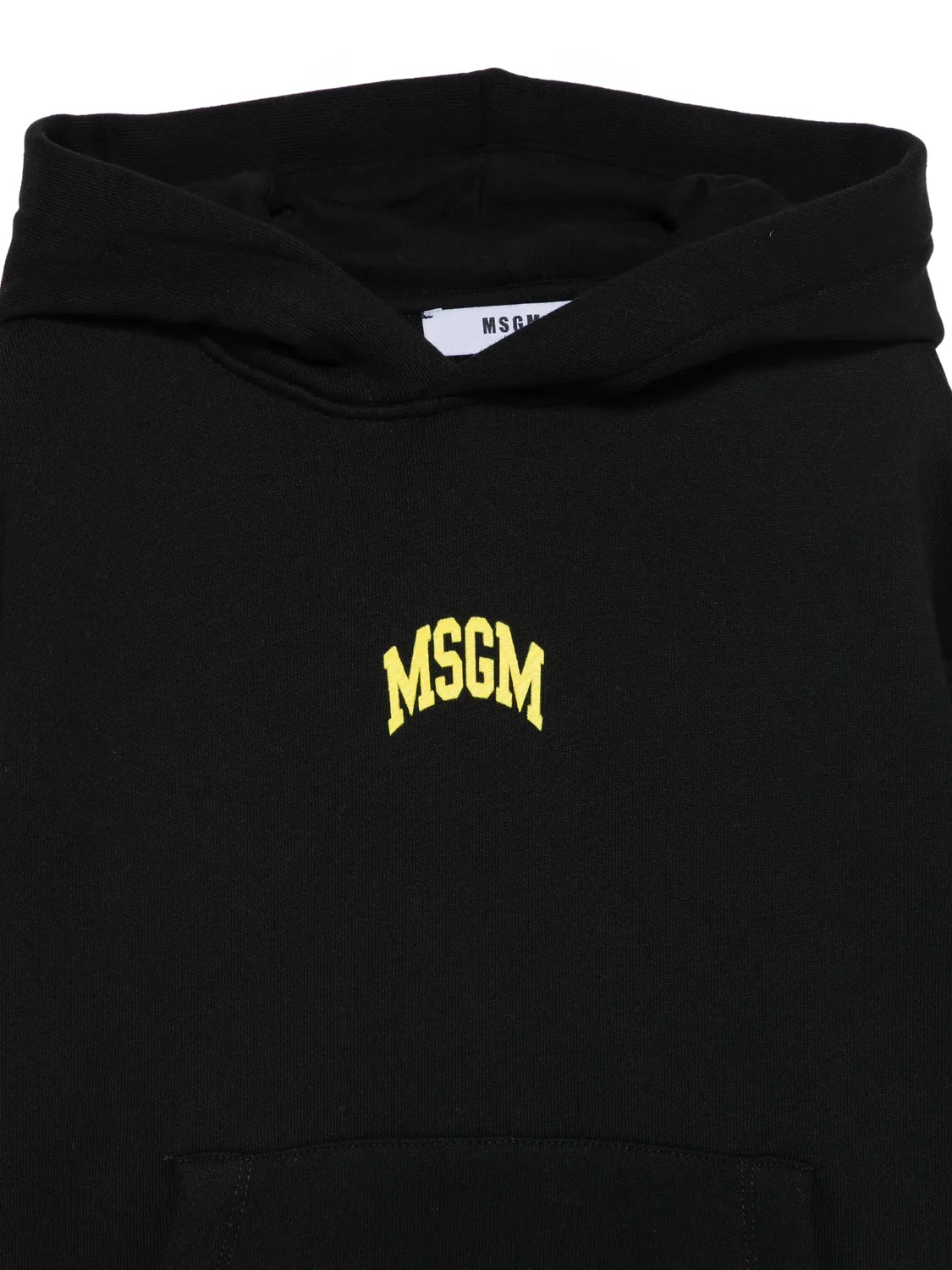 Худи с принтом логотипа MSGM, черный — фото 2