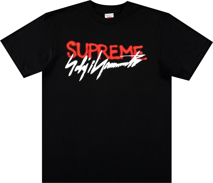 

Футболка Supreme x Yohji Yamamoto Logo Tee 'Black', черный