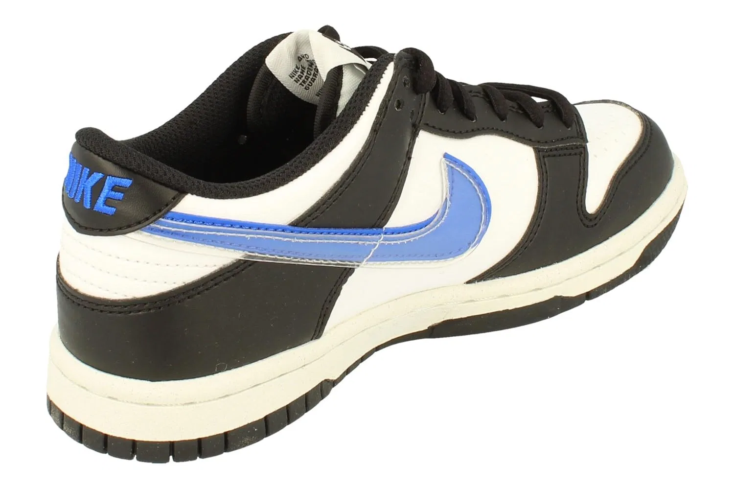 Детские кроссовки для мальчиков с закрытым носком NIKE Dunk Low Next Nature Gs NIKE, Black Hyper Royal — фото 3