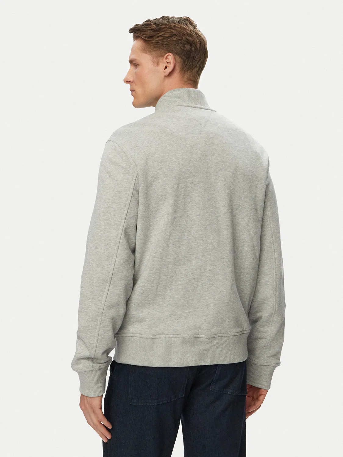 Мужской бомбер стандартного кроя Essential Tommy Hilfiger, серый — фото 3