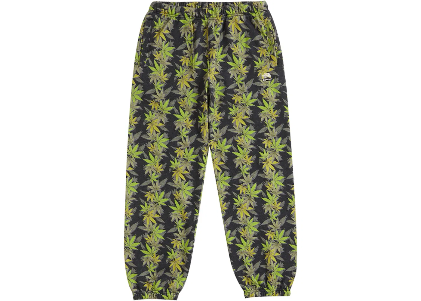 Мужские спортивные штаны с принтом The North Face Leaf Supreme, Black