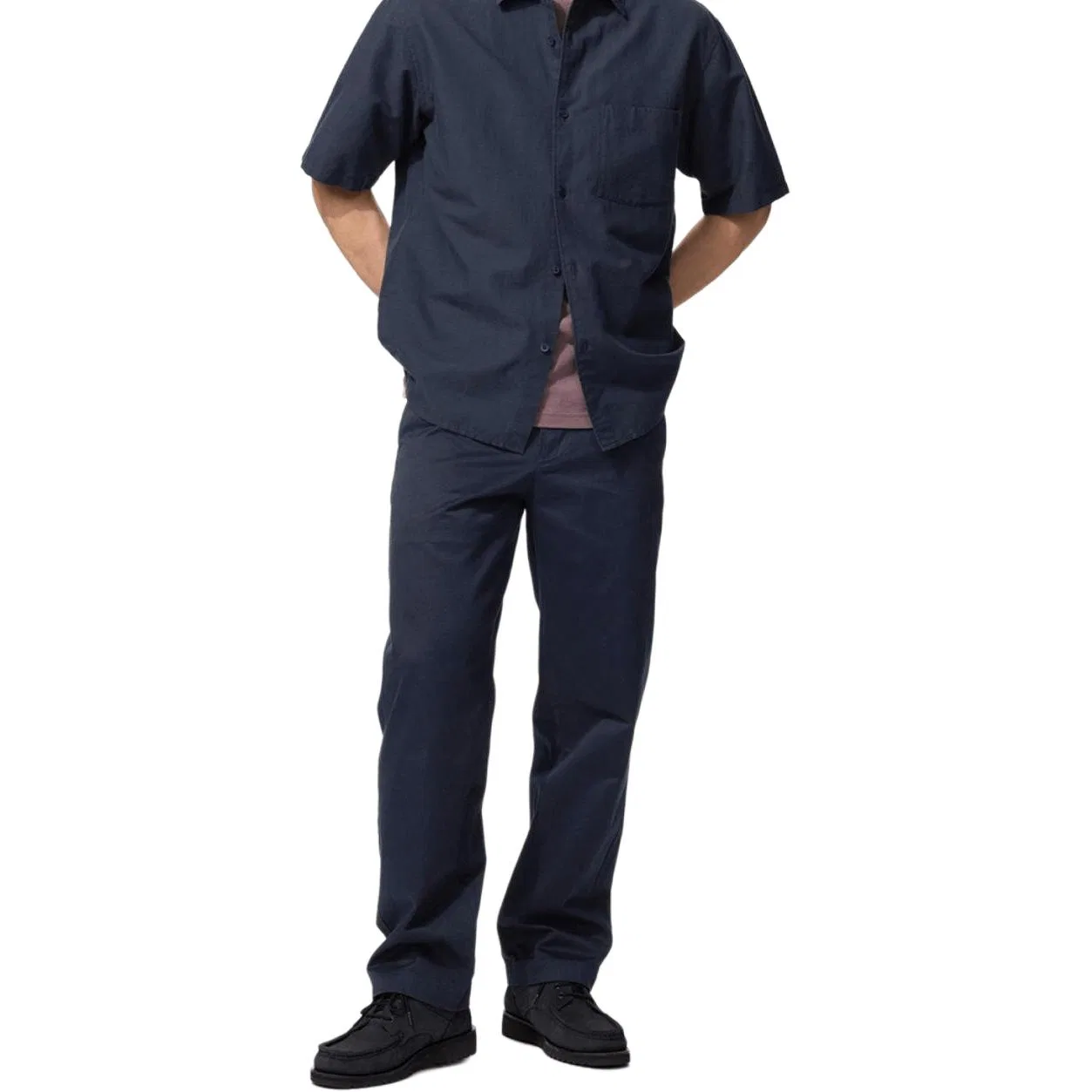 Мужские брюки повседневные Navy Blue UNIQLO