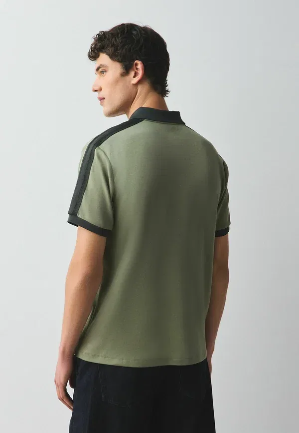 Поло хлопковое Regular Fit Next, Khaki Green, зеленый/хаки — фото 3