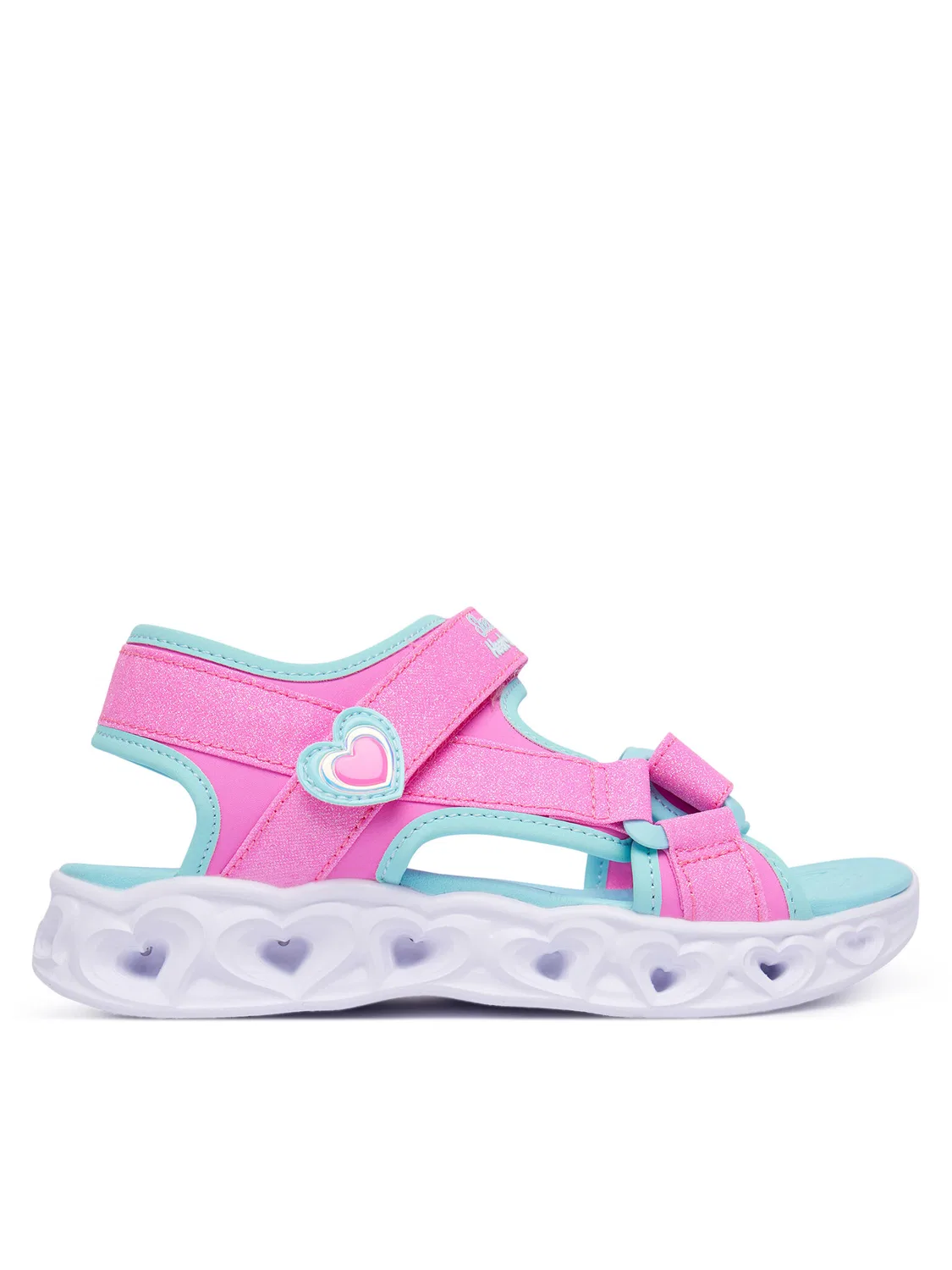 Сандалии для девочки Heart Lights Sandals Skechers, розовый