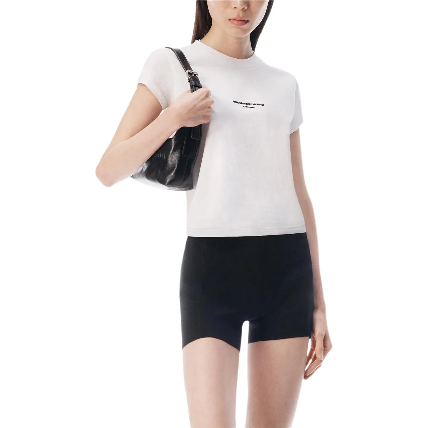 Женская футболка с круглым вырезом Alexander Wang, White — фото 4