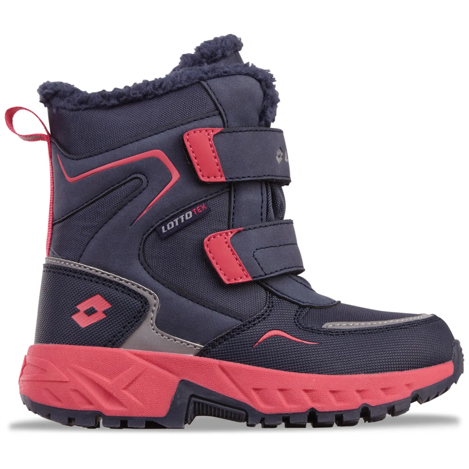 Детские ботинки с меховой подкладкой Lotto, Navy-Pink