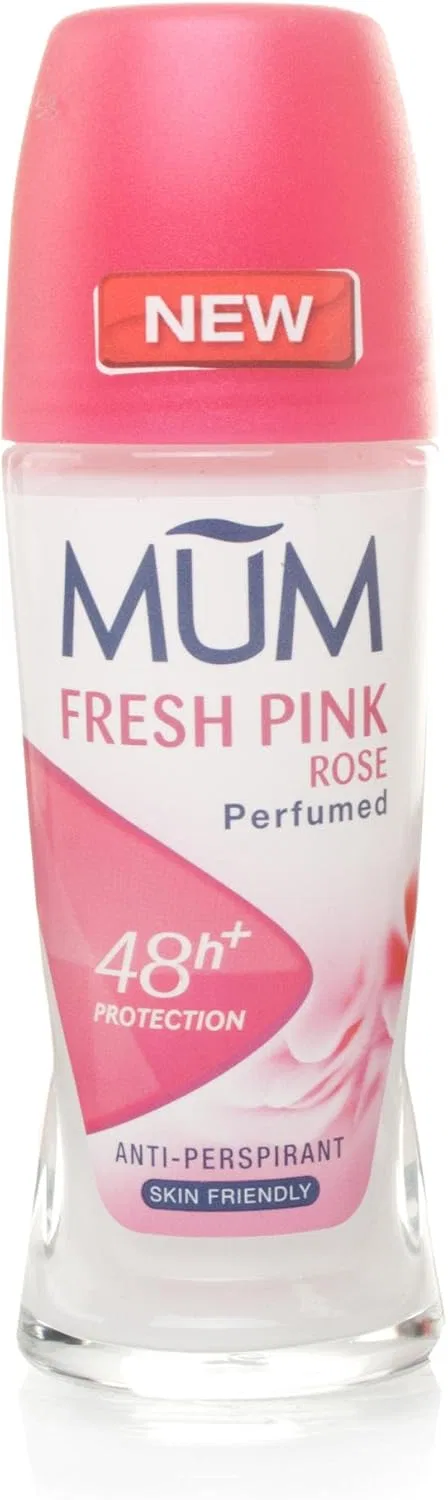 Роликовый дезодорант Mum Fresh Pink Rose, 12 шт. по 50 мл, Розовый