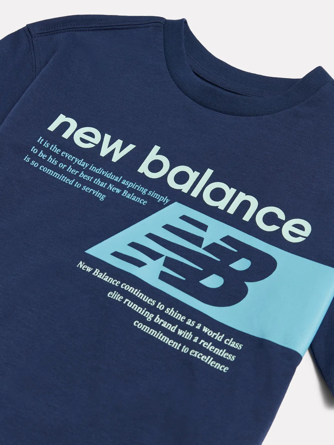 Футболка с принтом Players New Balance, синий — фото 3