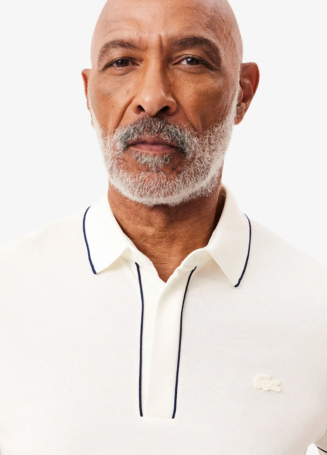 Футболка поло Lacoste Paris, белый — фото 4