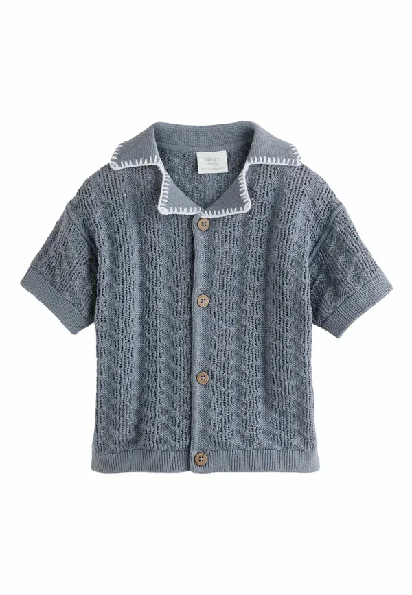Комплект из кардигана и топа, cotton, Set, Next, синий — фото 2
