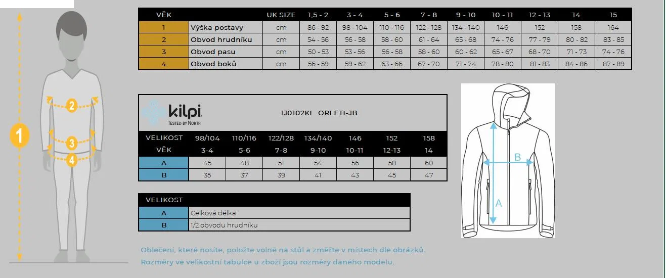 Детская куртка для мальчиков с капюшоном ORLETI-JB Kilpi, Blue — фото 4