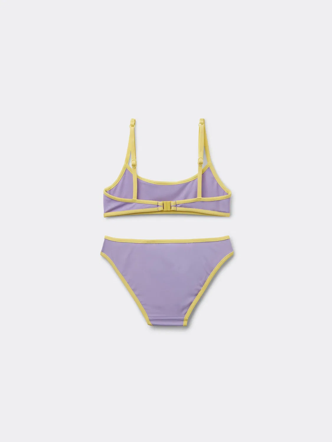 Calzedonia Бикини-балконет Bicolor Piping фиолетового цвета — фото 2