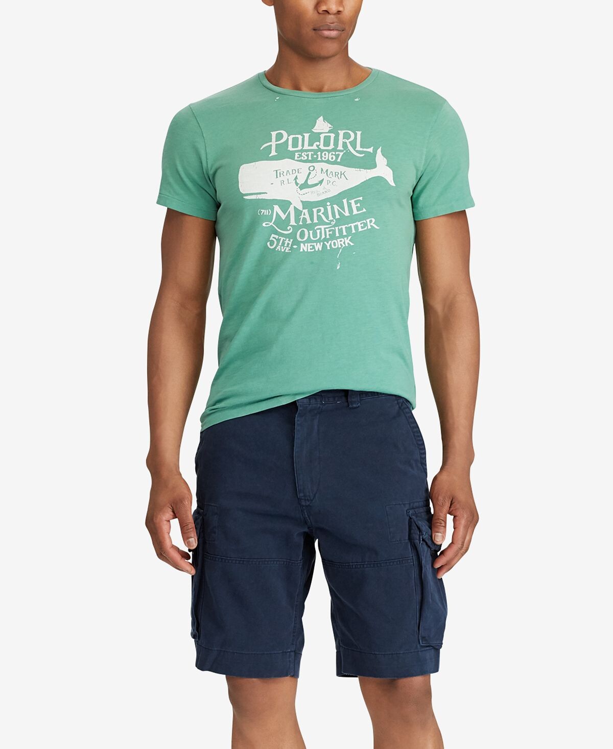 Мужские шорты, классические брюки gellar cargo 10,5 дюймов Polo Ralph Lauren, мульти — фото 4