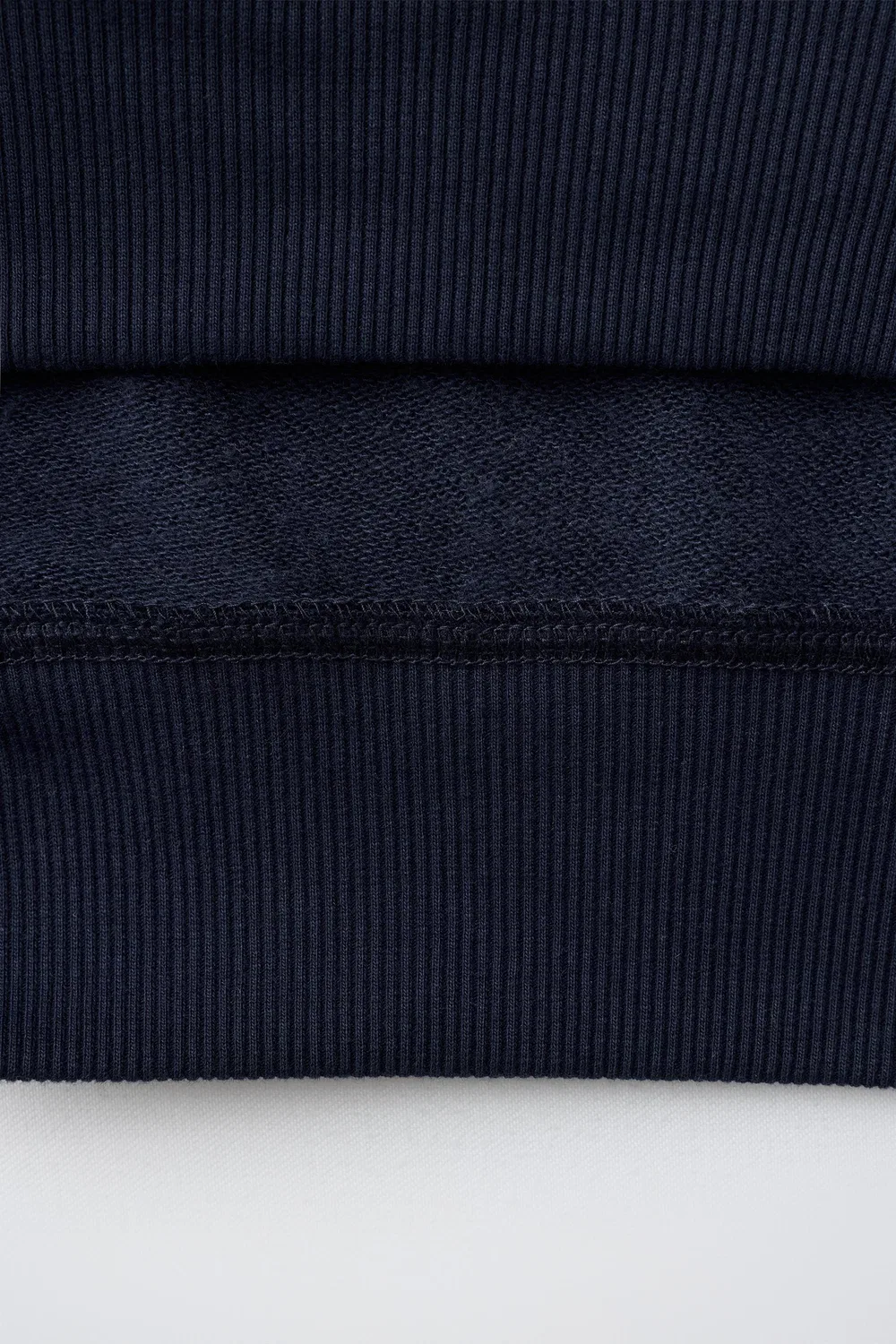 Простая спортивная толстовка ZARA, Navy blue — фото 4