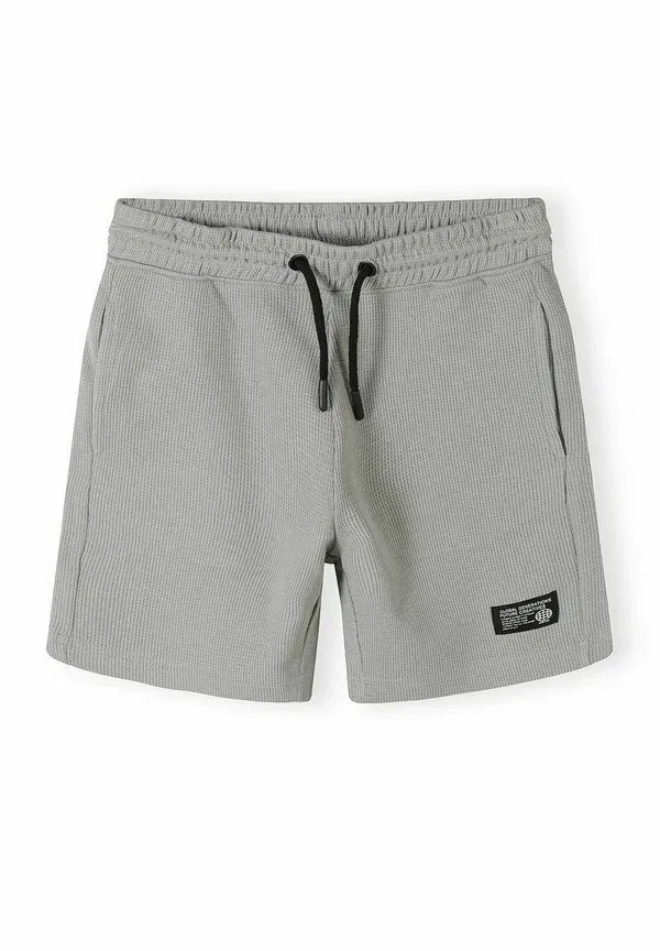 Комплект из футболки и шорт с эластичным поясом Short set with t-shirt Minoti, Light Grey, светло-серый — фото 4