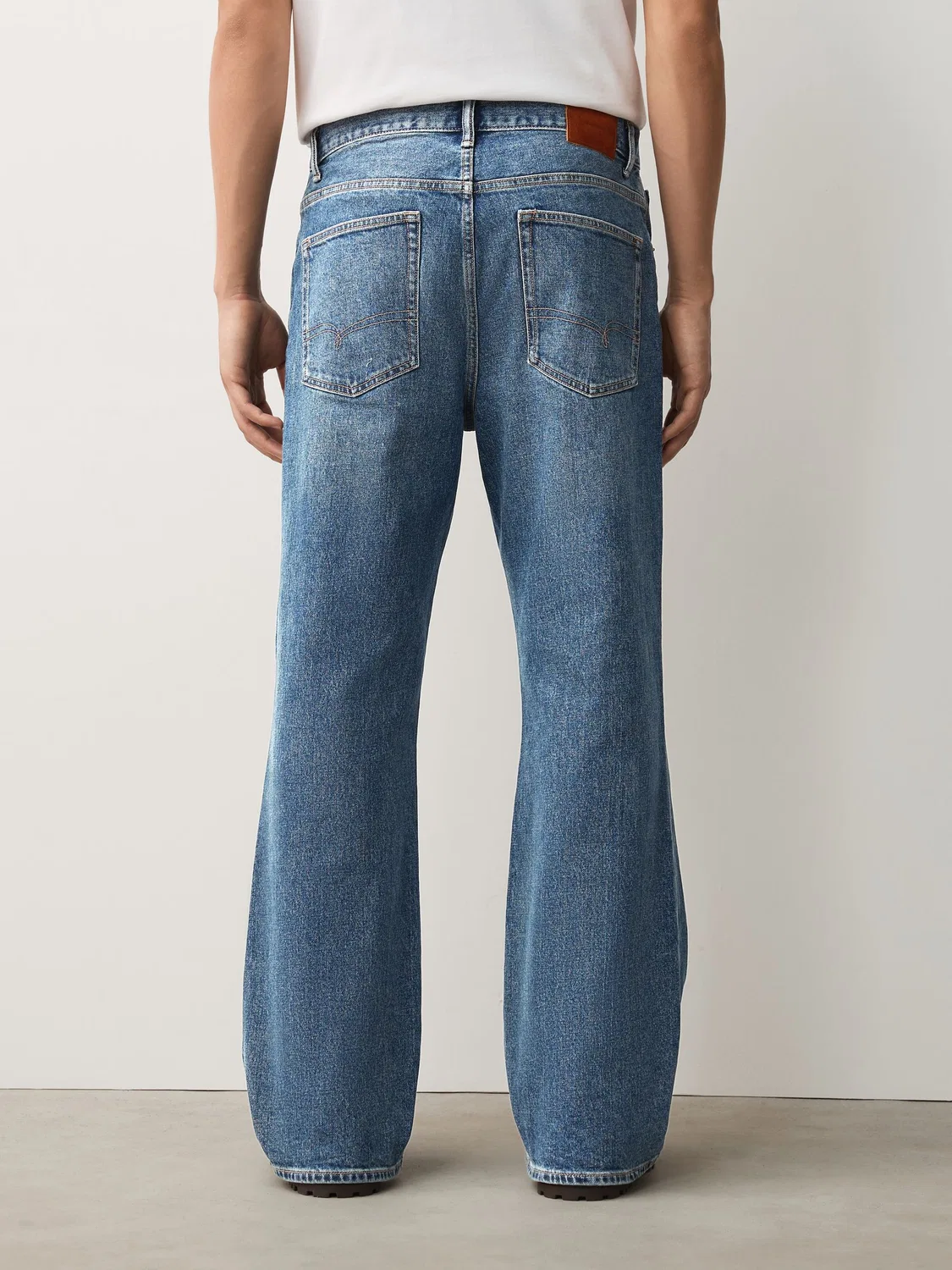 Джинсы расклешенные Blue Denim Flared Next, синий деним — фото 4