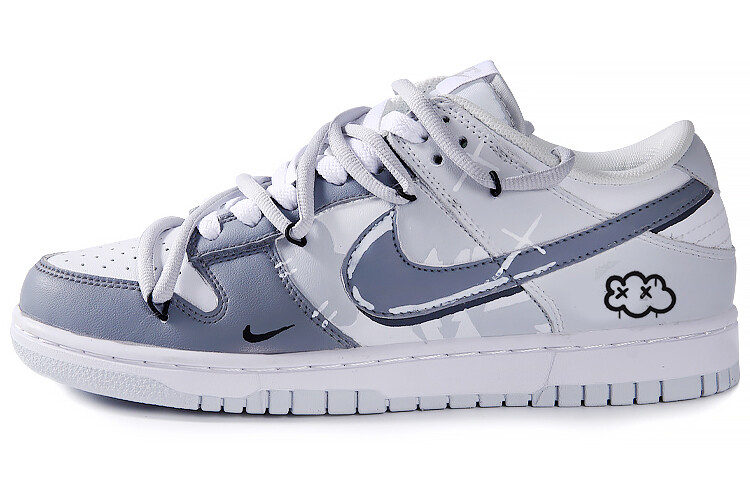 

Кроссовки Nike Dunk Skateboard Shoes Men Low-Top Blue White, Синий, Кроссовки Nike Dunk Skateboard Shoes Men Low-Top Blue White