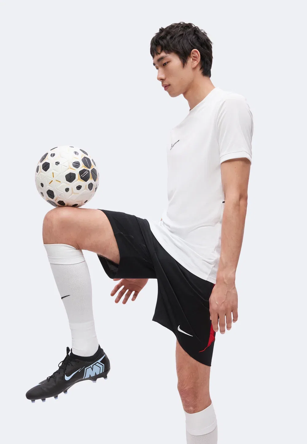 Мужские шорты сборной Турции - форма национальной команды Nike Performance, Black/Sport Red/White — фото 4