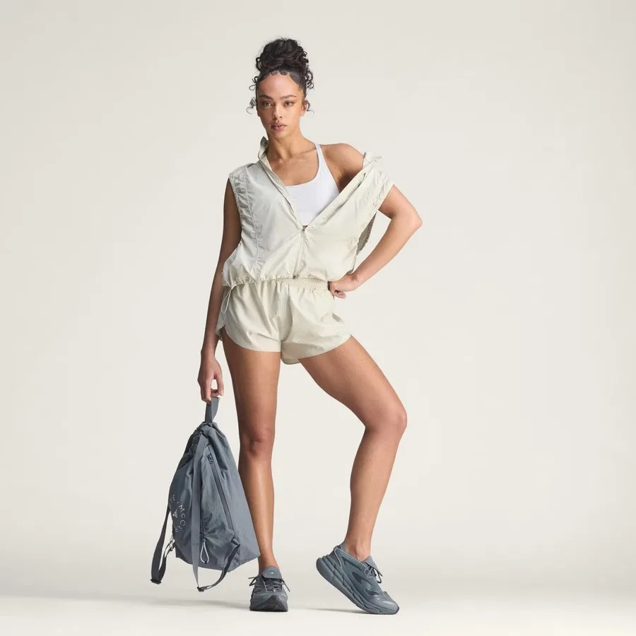 Бюстгальтер спортивный с кроем мини By Stella McCartney Running, adidas, Белый — фото 3