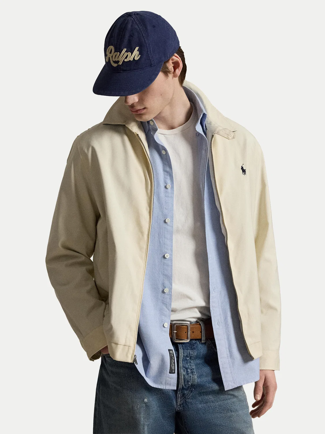 Мужская демисезонная куртка стандартного кроя Twill Bi-Swing Polo Ralph Lauren, бежевый