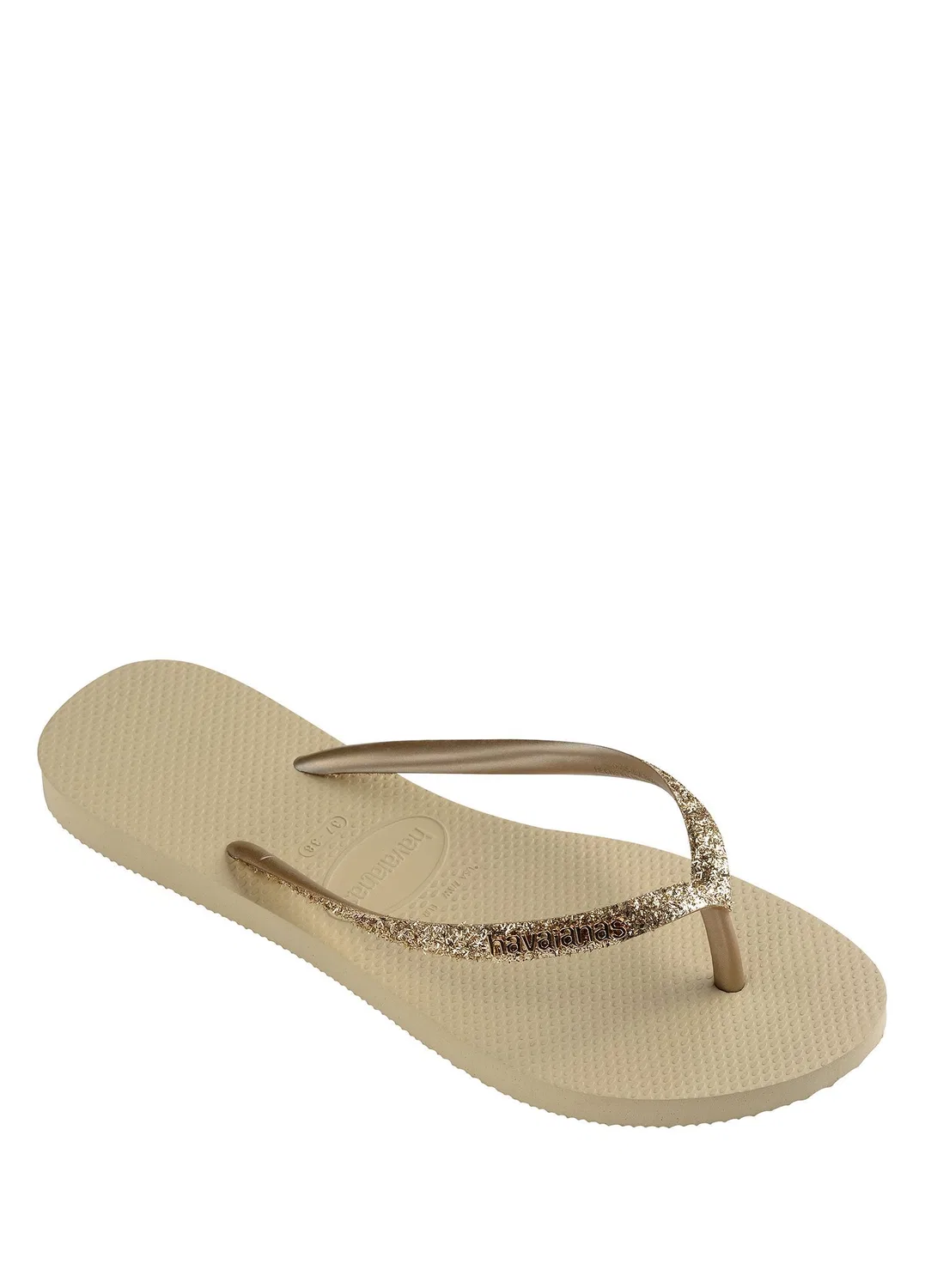 Шлепанцы Havaianas Slim Glitter Gold, Gold — фото 3