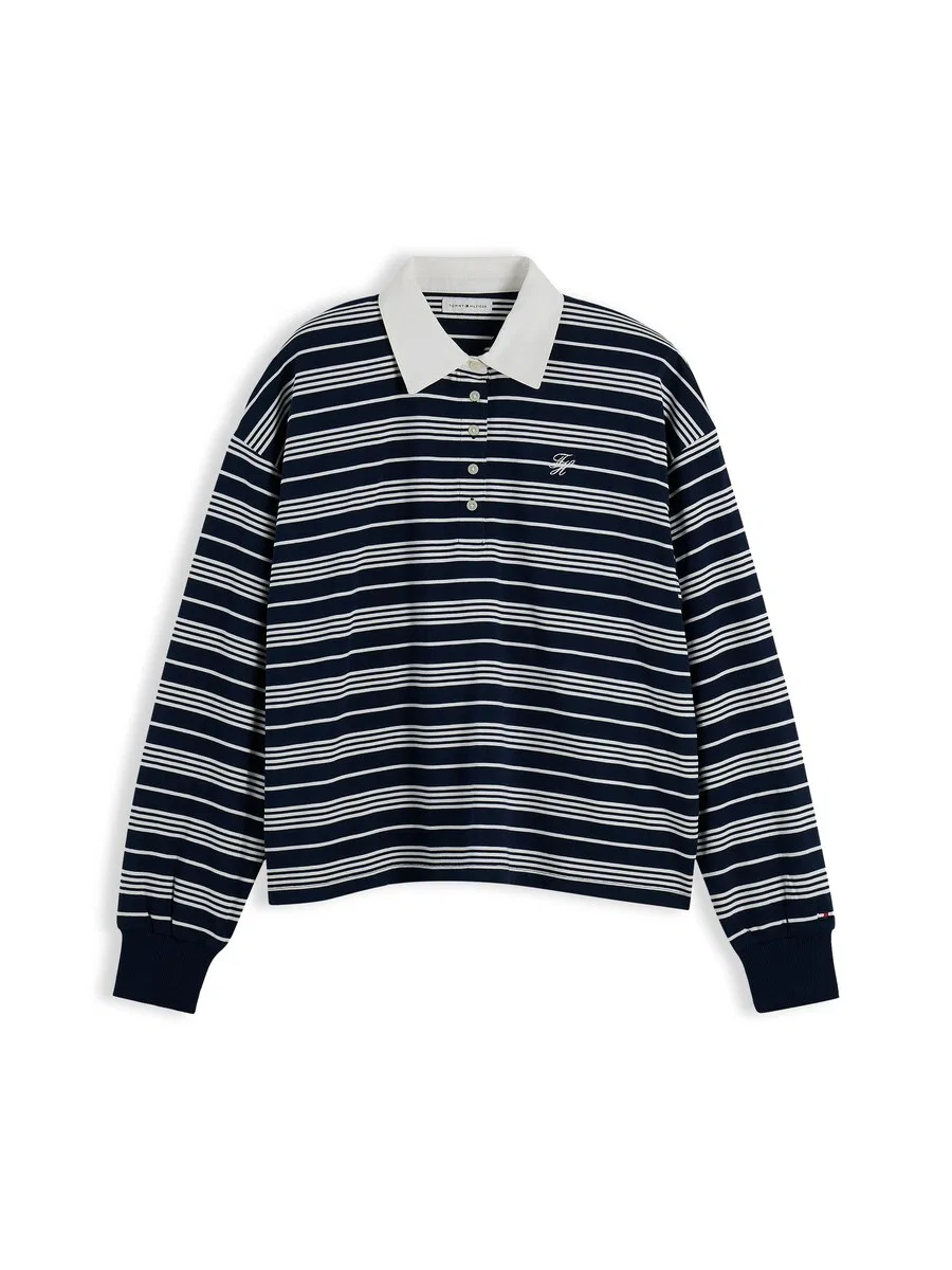Топ TOMMY HILFIGER темно-синего цвета