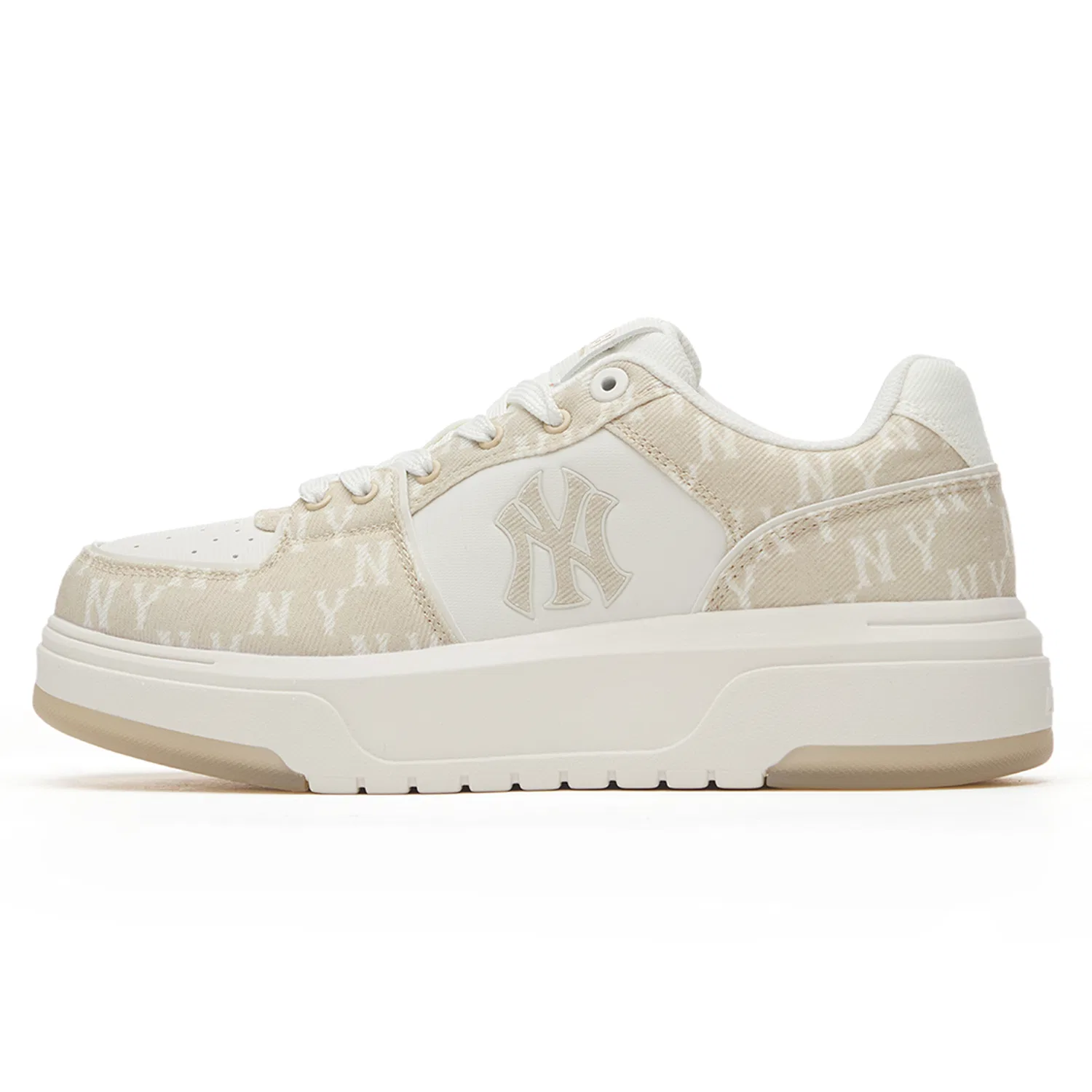 Детские кроссовки низкие с несколькими сезонами New York Yankees MLB, Cream — фото 3
