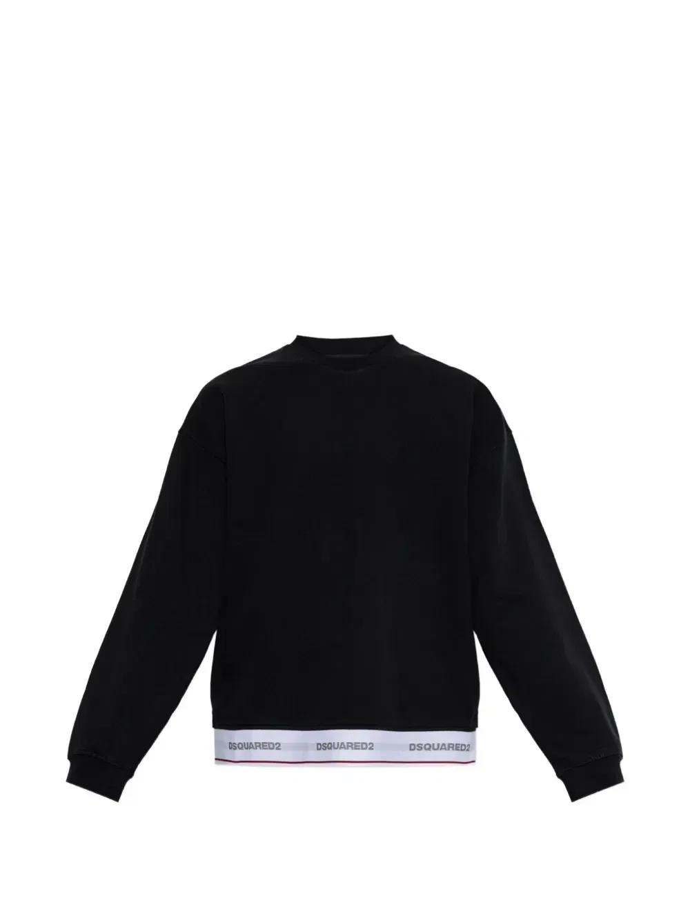 Джемпер с логотипом Dsquared2, черный