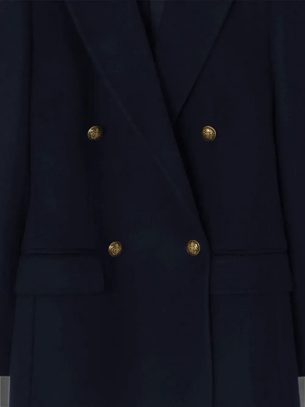Кашемировый пиджак с индивидуальным пошивом BURBERRY, синий — фото 2