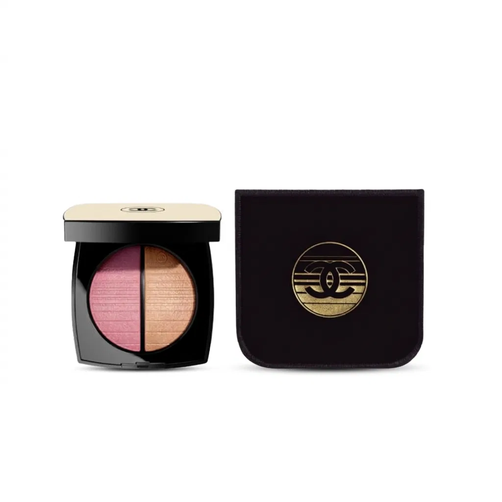 Женский хайлайтер-румяна с фланелевым чехлом, модель Sunset, CHANEL, Beige — фото 2