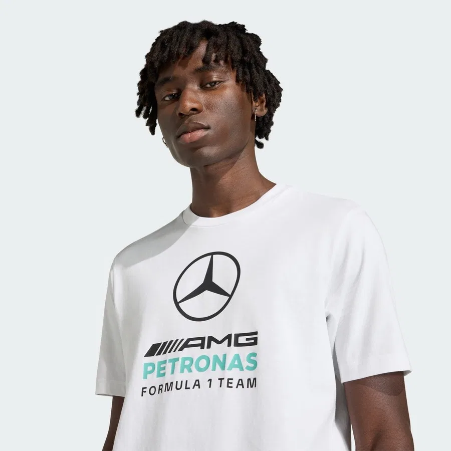 Футболка с принтом Performance Mercedes - Amg Petronas Formula 1 Team Dna Graphic Tee adidas, Белый — фото 4