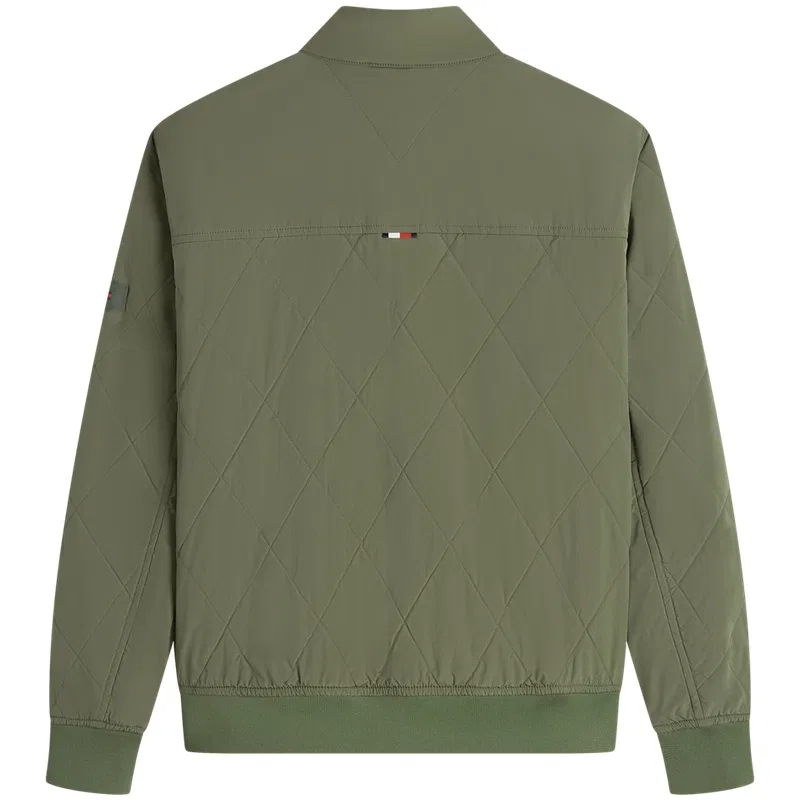 Мужской пуховик с воротником-стойкой Army Green PLI Tommy Hilfiger — фото 3