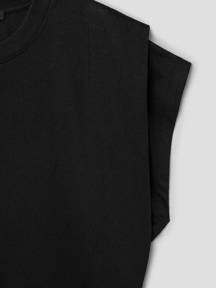 Топ без рукавов свободный Le Debardeur Ventadou JACQUEMUS, Black — фото 4