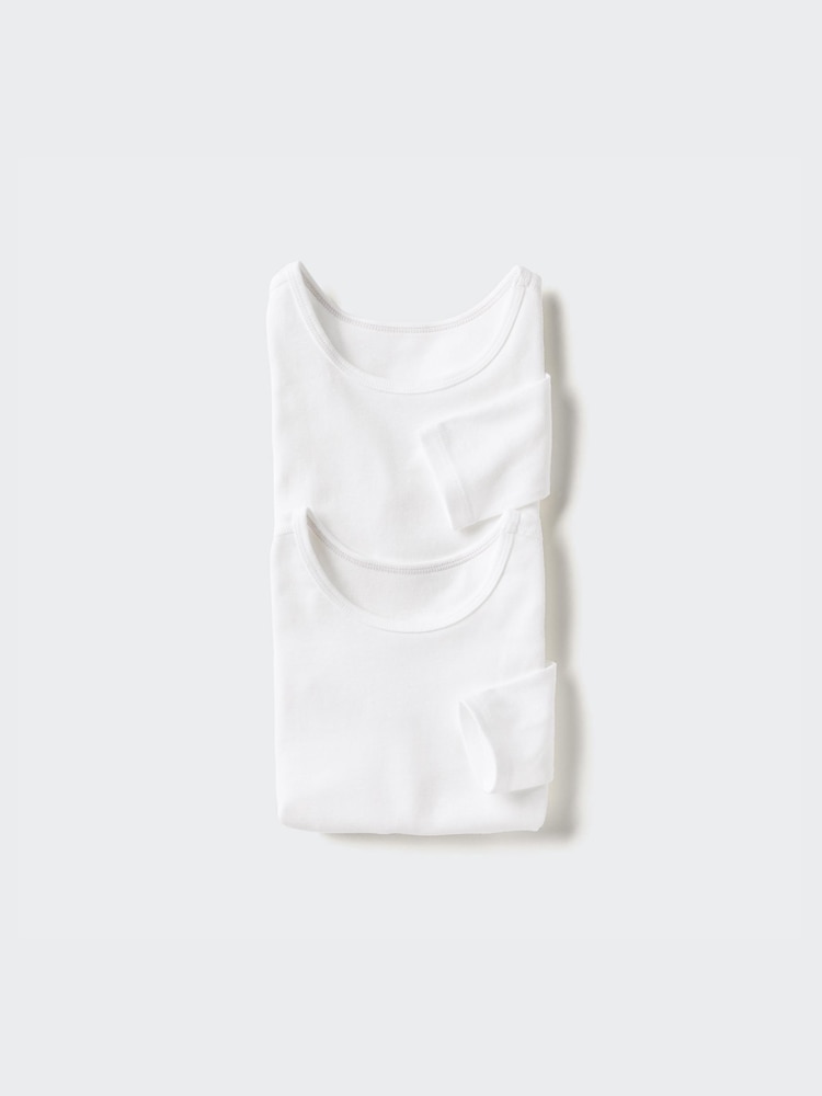 

Лонгслив для малышей набор из 2 шт. Uniqlo, белый