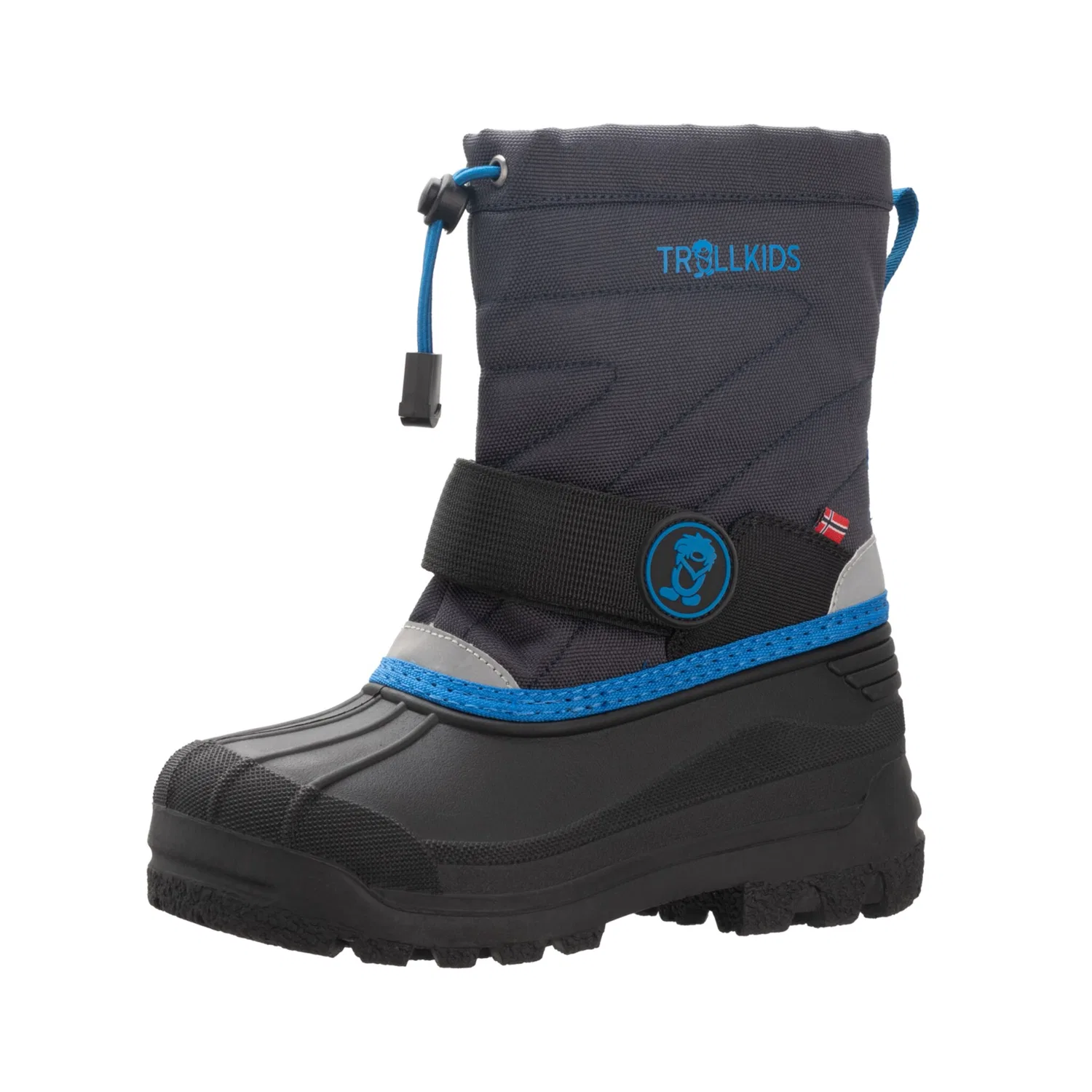 Детские снежные ботинки с утеплением TROLLKIDS, Navy/Medium Blue