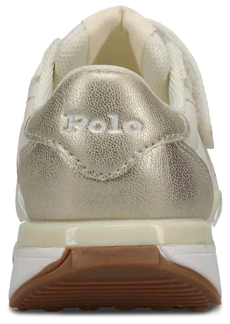 Кеды для девочек Train 89 Sport Polo, цвет Cream/Metallic Gold — фото 3