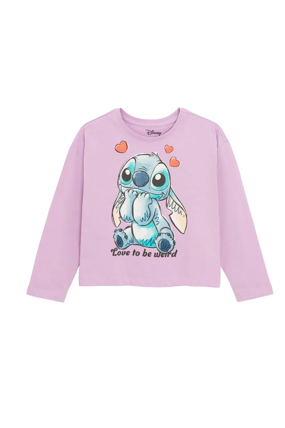 Детская футболка с длинным рукавом Lilo and Stitch Cool Club, Lilac