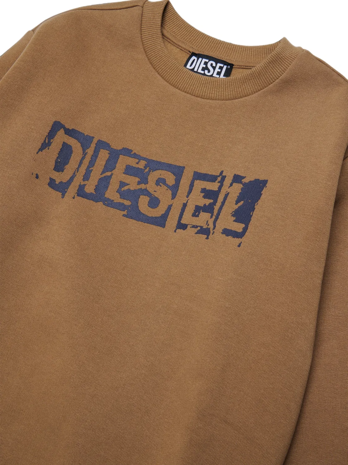 Diesel Свитшот с принтом логотипа коричневый — фото 2