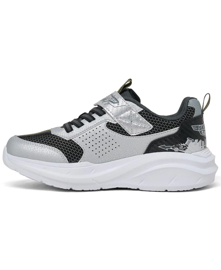 Кроссовки детские с отделением для игрушек Garage Lifestyle Skechers, Silver Black — фото 4