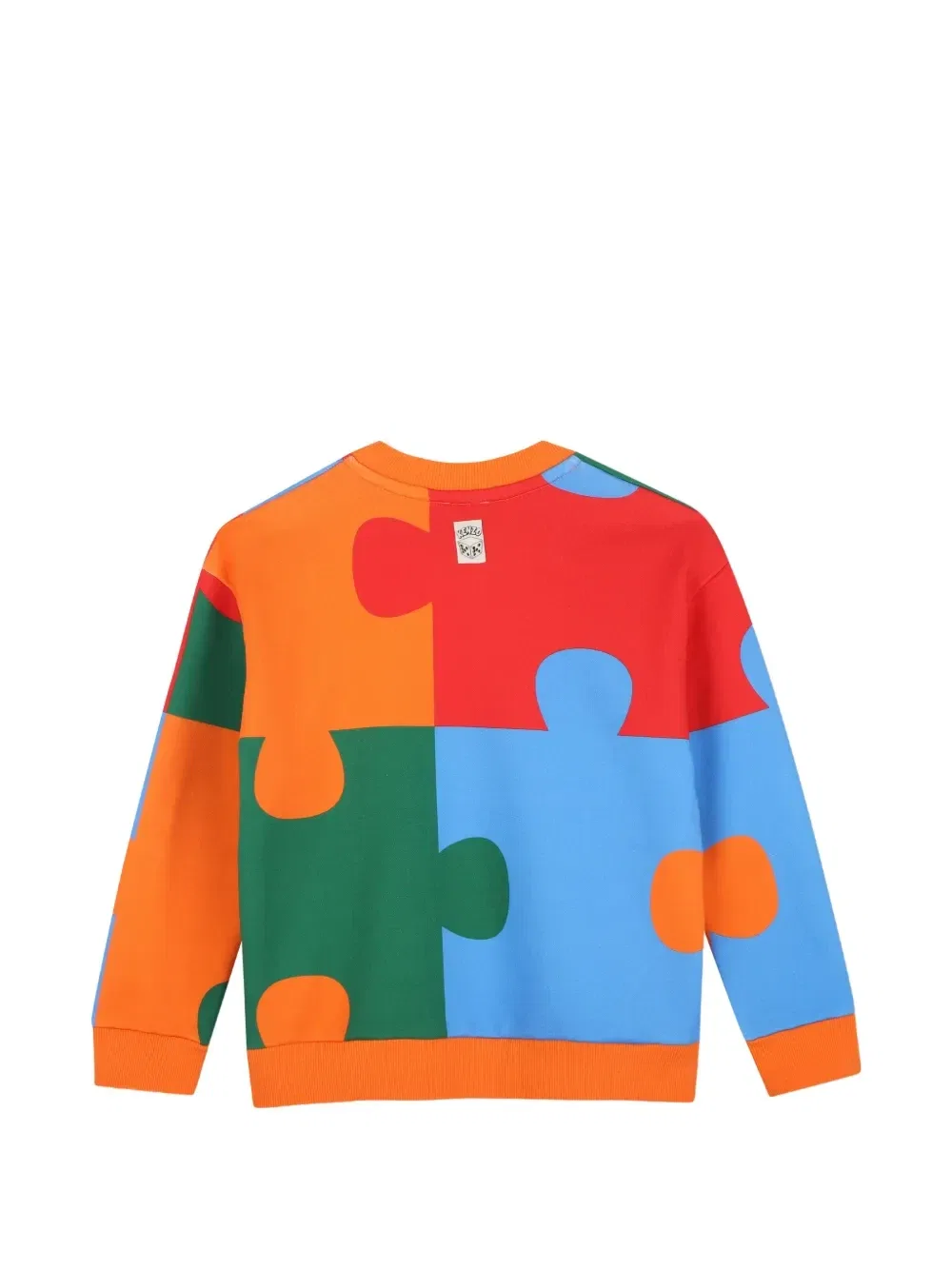 Толстовка с принтом Kenzo Kids, оранжевый — фото 2