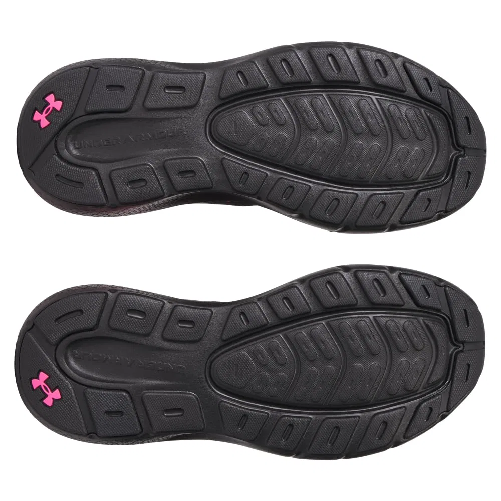 Детские кроссовки для девочек с шнуровкой Grade School Rogue 5 Under Armour, Nero Rosa Aero Rosa Aeronautico — фото 3